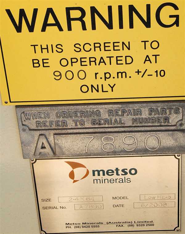 Unused Metso 8' X 20' Single Deck Low Head Vibrating Screen)